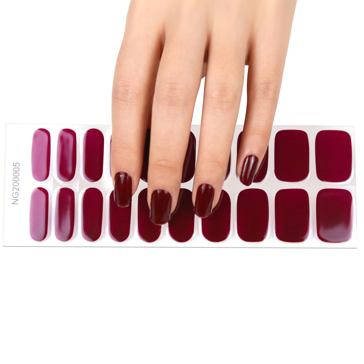 Maniküre mit Gel-Stripes -  Bordeaux Elegance ❣️