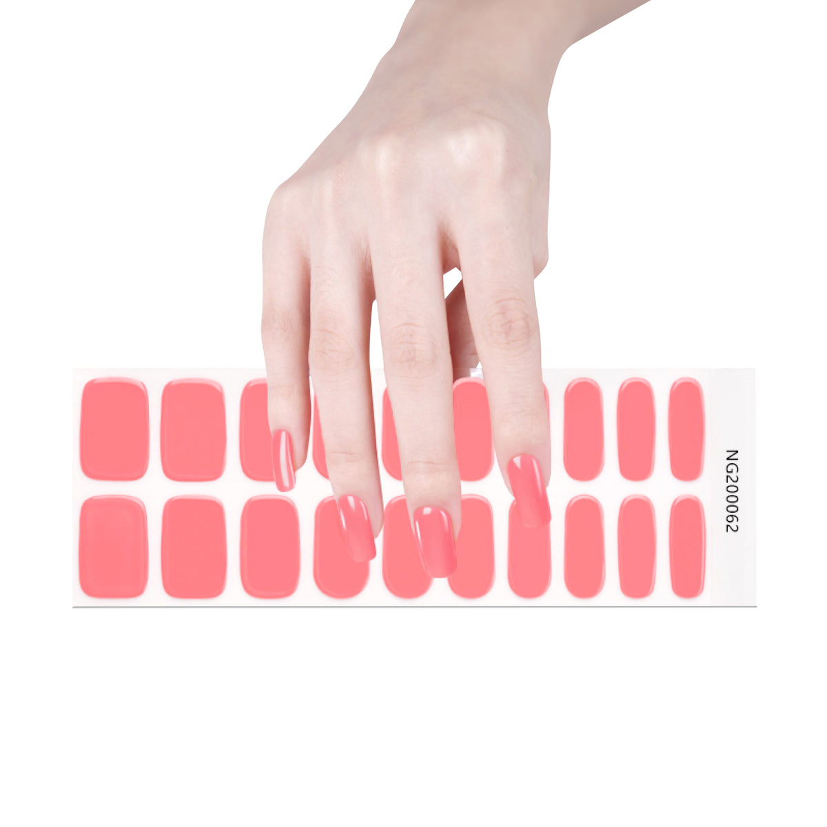 Maniküre mit Gel-Stripes - Coral Glow 💖