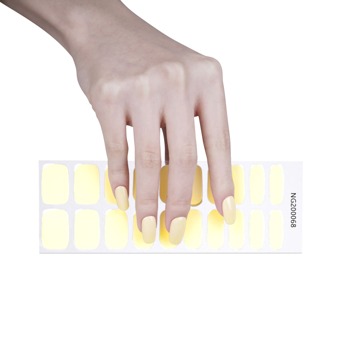 Maniküre mit Gel-Stripes - Pastell Gelb 💛