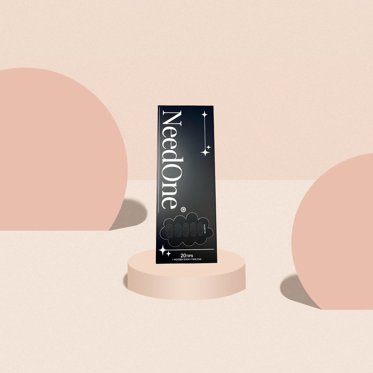 Maniküre mit Gel-Stripes -  Deep Black Glitzer 🖤