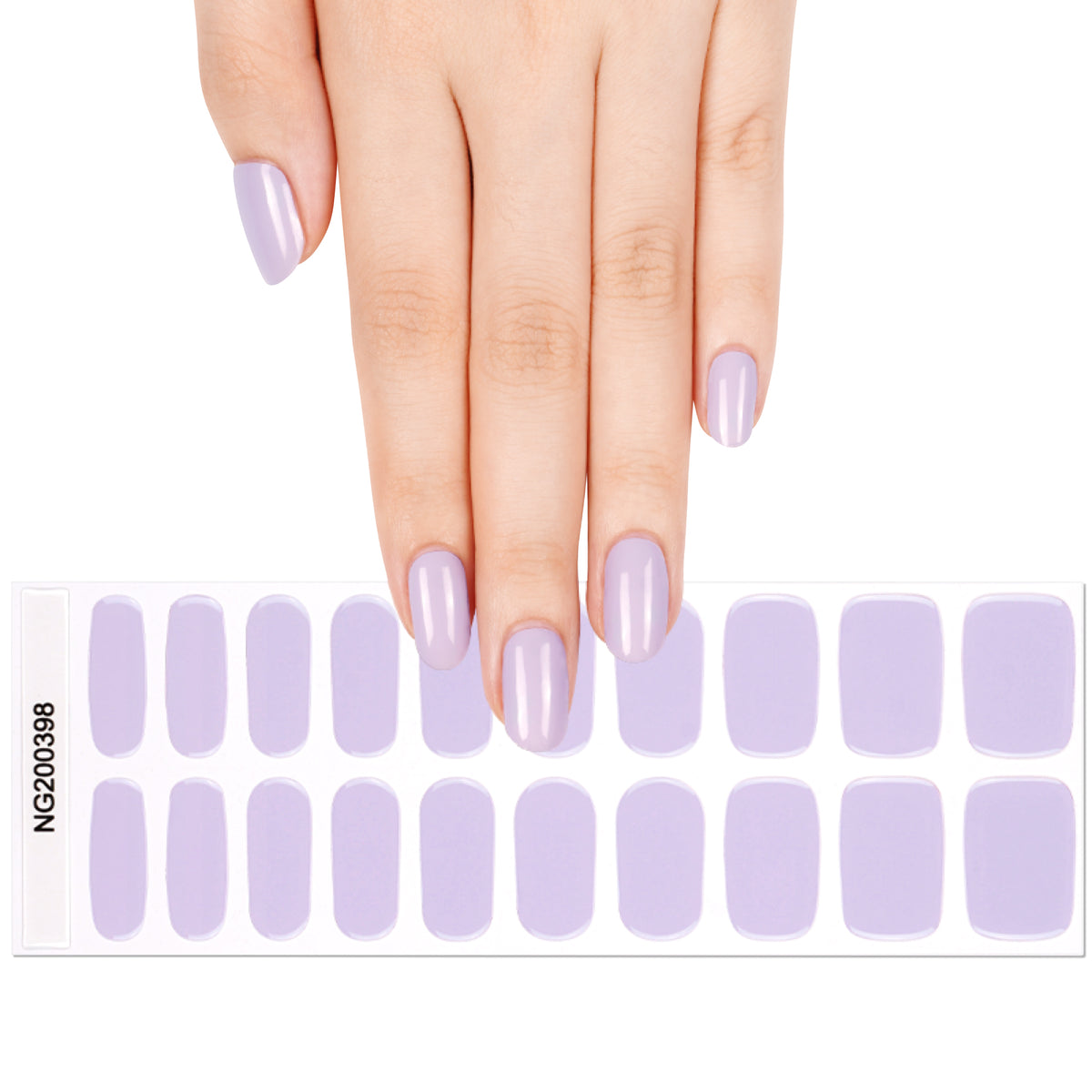 Maniküre mit Gel-Stripes - Flieder Pastell 💜