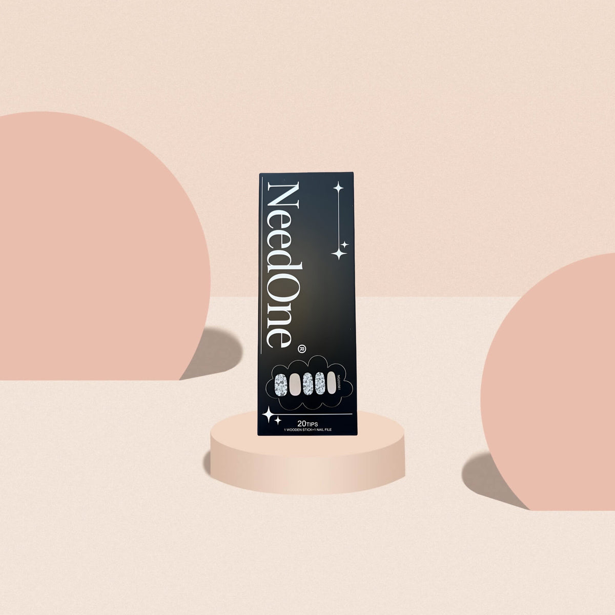 Maniküre mit Gel-Stripes - Floral Glitzer Weiss 🤍