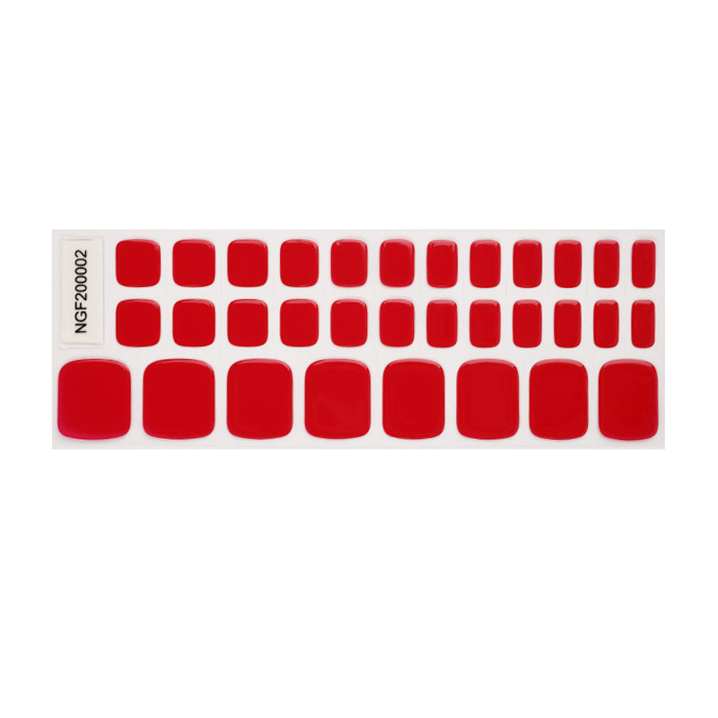 Pedikür mit Gel-Stripes - Classy Red Füsse ❤️