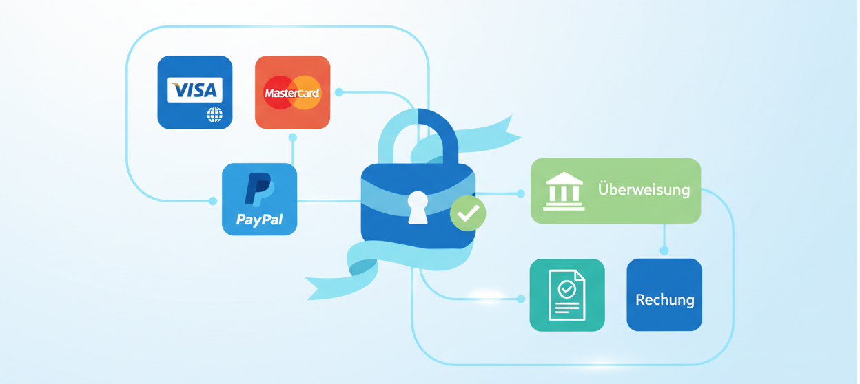 bezahlung für eine intenet seite deutsch