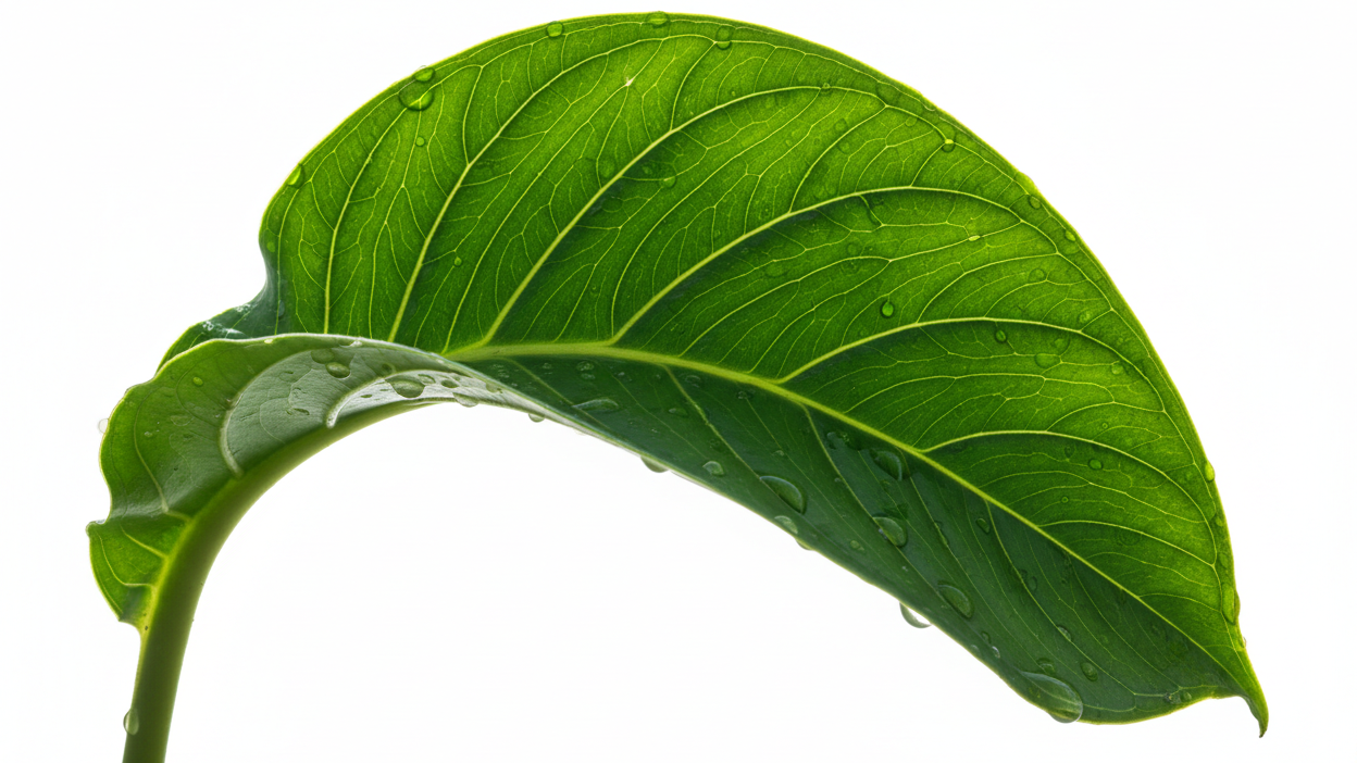 schönes grosses grünes blatt